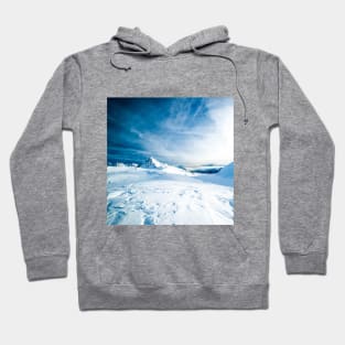 SCENERY 60 - White Snow Mountain Frost Forest Cold Ice Hoodie